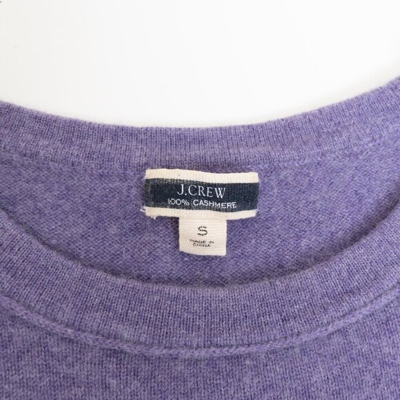 J.Crew 100% Cashmere Short Sleeve Sweater Lavander Purple - Picture 5 of 11